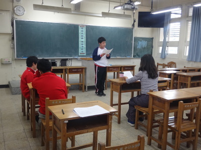 客家語朗讀組比賽情形