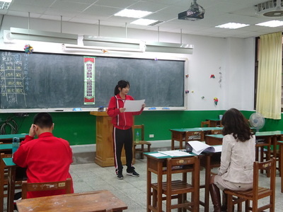 105學年度校內國語文競賽客家語朗讀組比賽情形